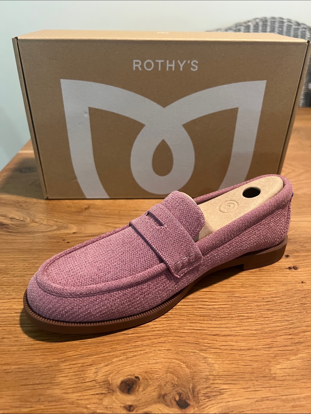 Rothyโs The Revive Penny Loafer Revelet Lilac Purple Size 8 NIB